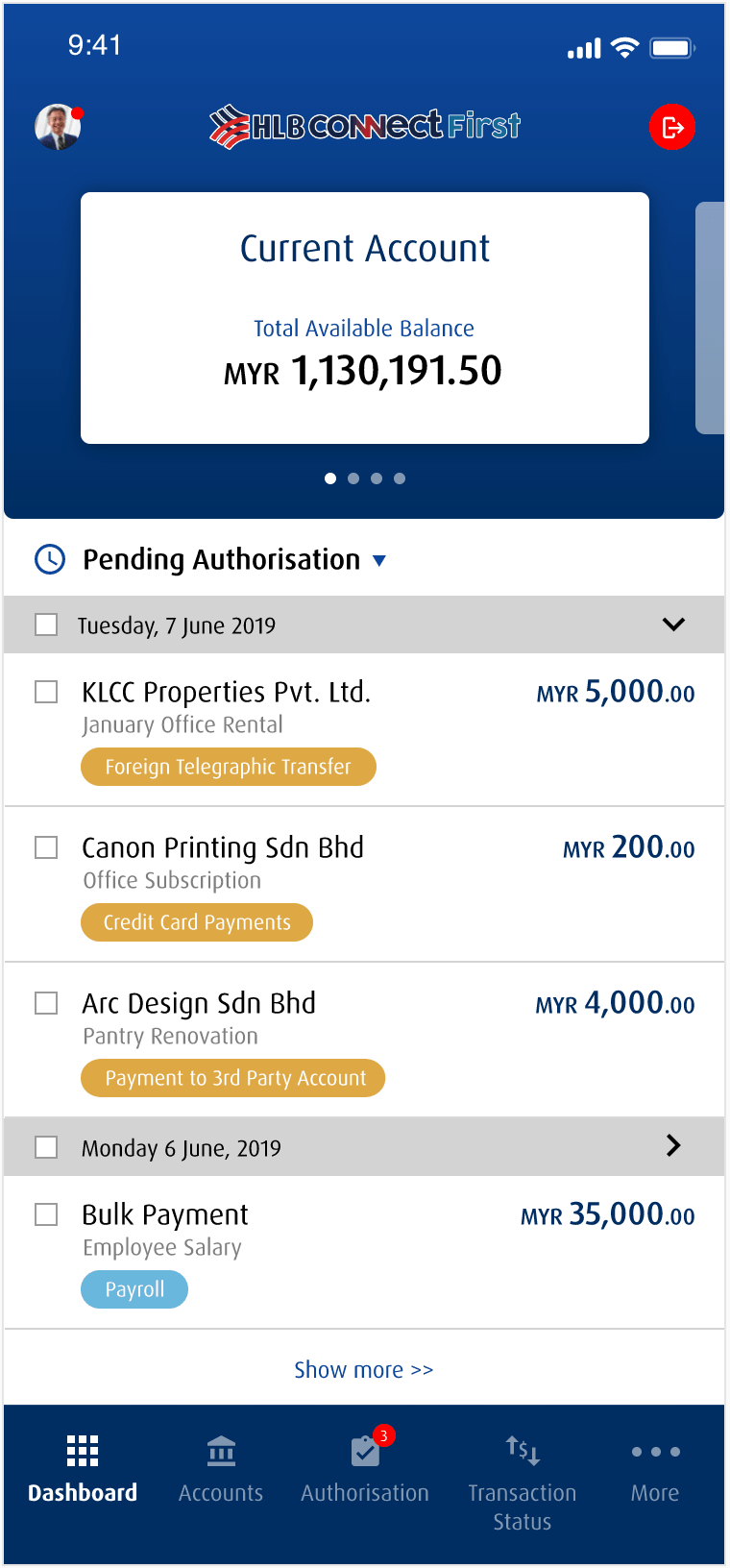 Mobile Dashboard